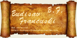 Budisav Francuski vizit kartica